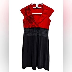 Schwiing red and black mini dress size M